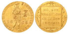 Gouden dukaat. Willem I. 1818 U. UNC -.