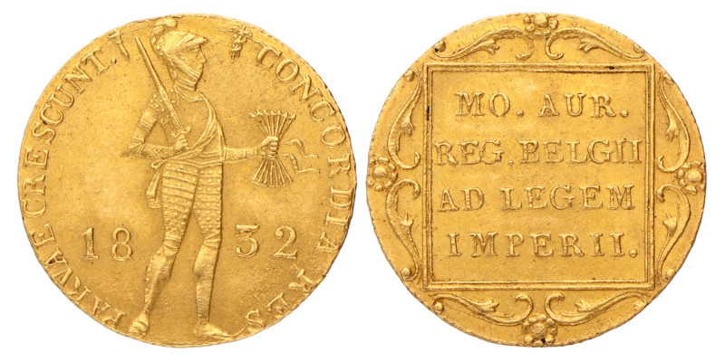Gouden dukaat. Willem I. 1832. Prachtig.
Sch. 216. 3,6 g.