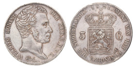 3 Gulden. Willem I. 1821. Zeer Fraai / Prachtig.