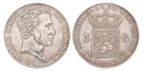 3 Gulden. Willem I. 1830. Zeer Fraai -.