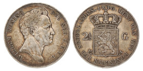2½ Gulden. Willem I. 1840. Zeer Fraai.