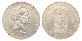 2½ Gulden. Willem I. 1840. Zeer Fraai.