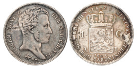 1 gulden. Willem I. 1823 B. Fraai.
