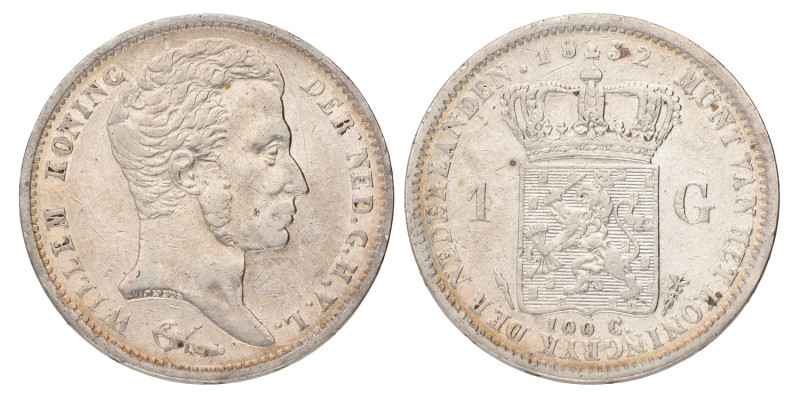 1 Gulden. Willem I. 1832. Zeer Fraai.
Sch. 266. 10,7 g.