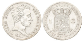 1 Gulden. Willem I. 1837. Prachtig.