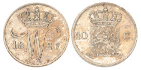 10 Cent. Willem I. 1827 U. Prachtig / UNC.