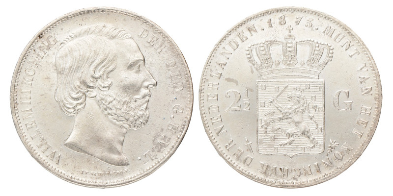 2½ Gulden. Willem III. 1873. UNC -.
Sch. 599. 25,1 g.