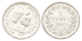 5 Cent. Willem III. 1869. UNC.