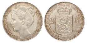 2½ Gulden. Wilhelmina. 1898. Fraai / Zeer Fraai.