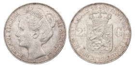 2½ Gulden. Wilhelmina. 1898. Fraai / Zeer Fraai.