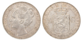 2½ Gulden. Wilhelmina. 1898. Zeer Fraai.