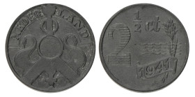 2½ Cent. Wilhelmina. 1941. UNC.