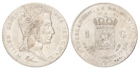 1 Gulden. Nederlands-Indië. Willem I. 1839. Zeer Fraai / Prachtig.
