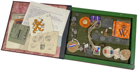 Netherlands. 1940 - 1945. Museumbox with different (peronal) attributes which remembers of the second world war.