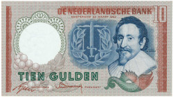 Nederland. 10 gulden. Bankbiljet. Type 1953. Type Hugo de Groot. - Prachtig.