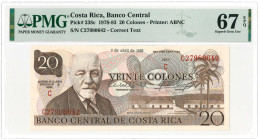 Costa Rica. 20 colones. Banknote. Type 1978-1983. - UNC.