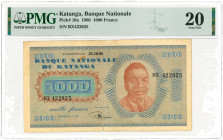 Katanga. 1000 francs. Banknote. Type 1960. - Very fine.