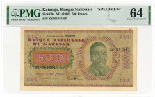 Katanga. 500 francs. Banknote. Type 1960. - UNC.