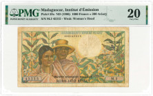 Madagascar. 1000 francs. Banknote. Type 1966. - Very fine.