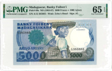 Madagascar. 5000 francs. Banknote. Type 1983-1987. - UNC.