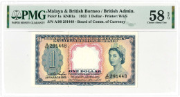 Malaya & British Borneo. 1 dollar. Banknote. Type 1953. - About UNC.