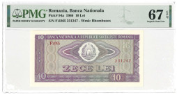 Romania. 10 lei. Banknote. Type 1966. - UNC.