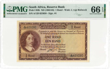 South Africa. 1 rand. Banknote. Type 1962-1965. Type J. van Riebeeck. - UNC.