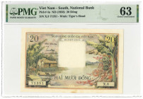 Viet Nam. 20 Dong. Banknote. Type 1956. - UNC.