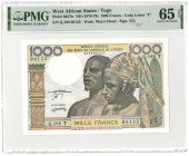 West African States. 1000 francs. Banknote. Type 1978-1979. - UNC.