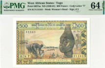 West African States. 500 francs. Banknote. Type 1959-1961. - UNC.