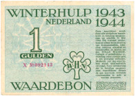 Nederland. 1 gulden. Waardebon. Type 1943-1944. - Zeer Fraai +.