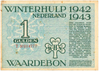 Nederland. 1 gulden. Waardebon. Type 1942-1943. - Zeer Fraai.