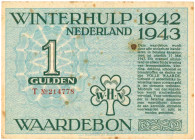 Nederland. 1 gulden. Waardebon. Type 1942-1943. - Zeer Fraai.