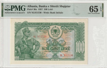 Albania 100 Leke 1957 Pick#30a PMG 65 EPQ
Pick#30a PMG 65 EPQ