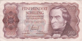 Austria 500 Shilling 1965 Pick#139 VF
Pick#139 VF