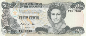 Bahamas 1/2 Dollars 1974/1984 Pick#42a UNC
Pick#42a UNC