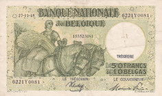 Belgium 50 Francs#10 Belgas 1945 Pick#106 XF
Pick#106 XF