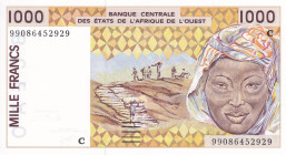 West African States Burkina Faso 1000 Francs 1991-2002 Pick#311C UNC
Pick#311C UNC