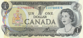 Canada 1 Dollar 1973 Pick#85c UNC
Pick#85c UNC Signature: Crow & Bouey