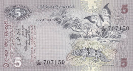 Ceylon (Sri Lanka) 5 Rupees 1979 Pick#84 UNC
Pick#84 UNC