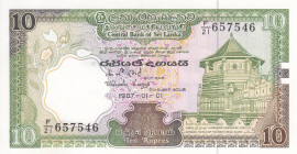 Ceylon (Sri Lanka) 10 Rupees 1987 Pick#96a UNC
Pick#96a UNC