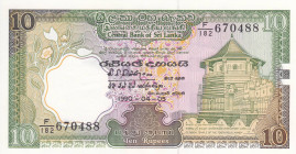 Ceylon (Sri Lanka) 10 Rupees 1990 Pick#96e UNC
Pick#96e UNC