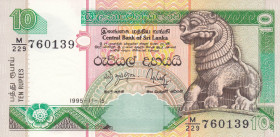 Ceylon (Sri Lanka) 10 Rupees 1995 Pick#108a UNC
Pick#108a UNC