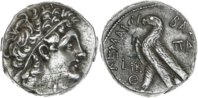 Egypte, Royaume Lagide, Ptolémée X Alexandre Ier et Cléopatre III - Tétradrachme...