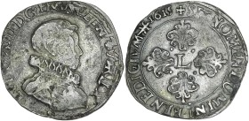 Louis XIII - 1/2 franc tête nue et col fraisé 1615 S (Troyes)

Argent - 6,98 grs - 27 mm
G.39
TTB

Atelier assez rare pour ce type.