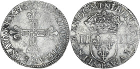 Louis XIV - 1/4 écu croix de face 1645 B (Rouen)

Argent - 9,56 grs - 29 mm
G.136
TTB+

Très rare et belle qualité ! Nous n'avons pas retrouvé d'autre...