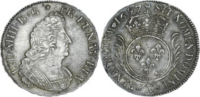 Louis XIV - Ecu aux Palmes 1697 X (Amiens)
Flan réformé.

Argent - 27,32 grs - 41 mm
G.217
TTB+

Très rare et très bel exemplaire recouvert d'une supe...