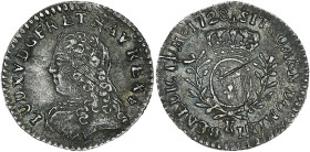 Louis XV - 1/20 écu aux branches d'olivier 1728 K (Bordeaux)

Argent - 1,47 grs - 19 mm
G.283
TTB+

Superbe exemplaire avec une belle patine grise. Qu...