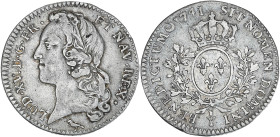 Louis XV - 1/5 écu au bandeau 1741 Y (Bourges)

Argent - 5,81 grs - 26,5 mm
G.299
TTB

Très rare (R3 dans le Gadoury des royales) et bel exemplaire !...