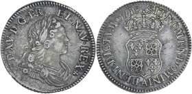 Louis XV - 1/4 écu de France-Navarre 1718 A (Paris)

Argent - 6,02 grs - 27 mm
G.303
TTB

Type très rare ! Bel exemplaire.